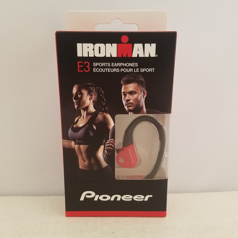 Pioneer IRONMAN E3 Sports Earphones Red Large